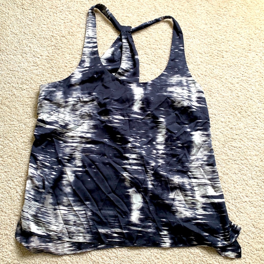 BCBG racer back knotted detail tank top